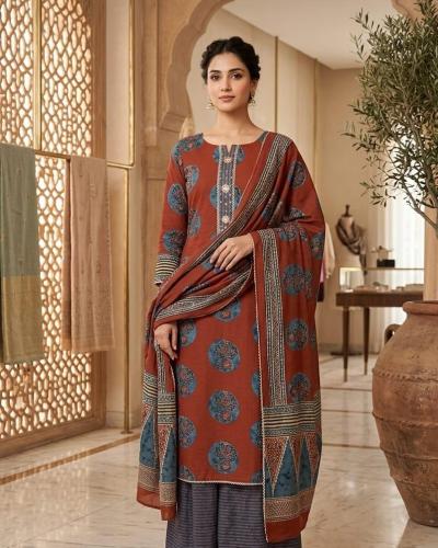 Printed Cotton Suit