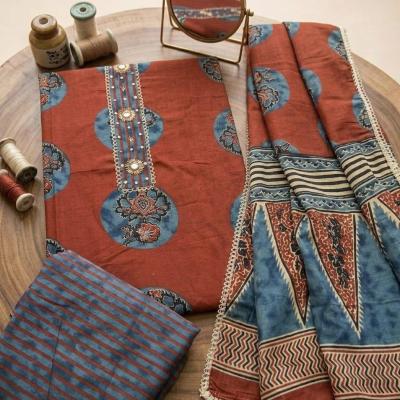 Printed Cotton Suit