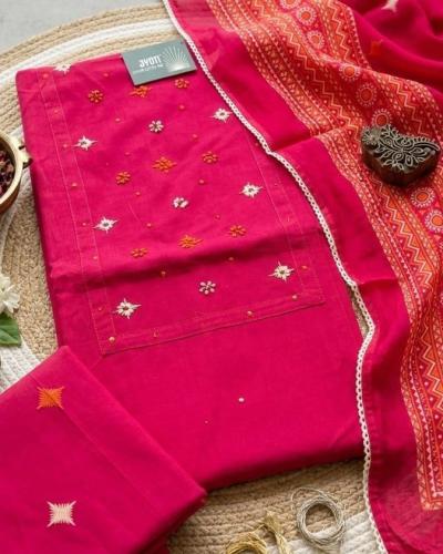 Knote Work Neck Cotton Suit